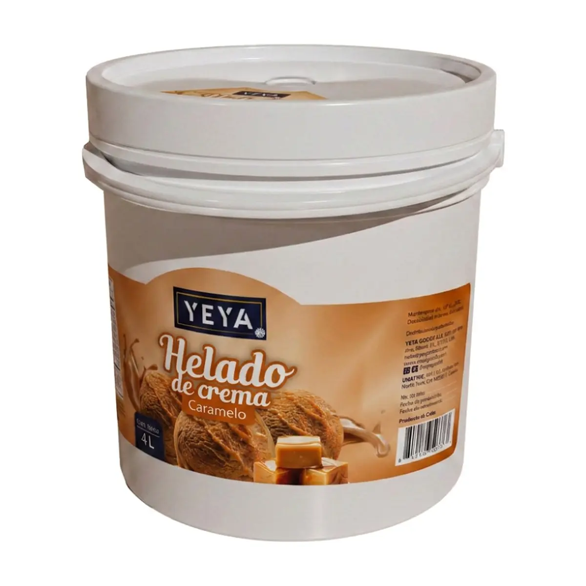 Helado de crema sabor caramelo YEYA (4 L) - Thumbnail 2