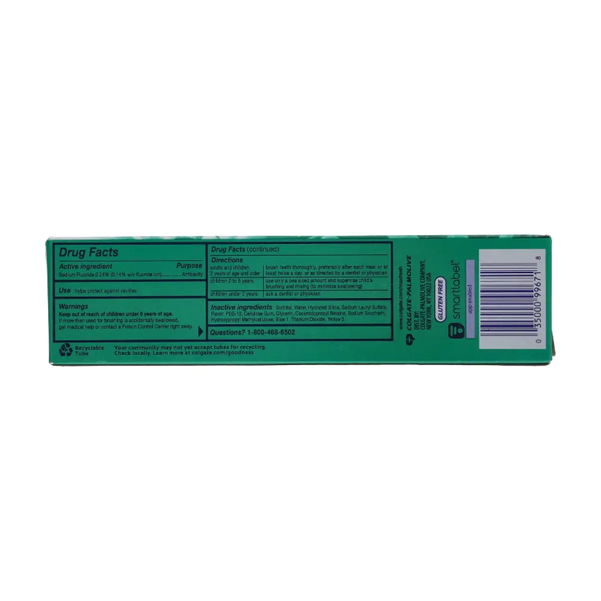 Pasta de dientes blanqueadora anticaries Colgate (178 g / 6.3 oz) - Thumbnail 4