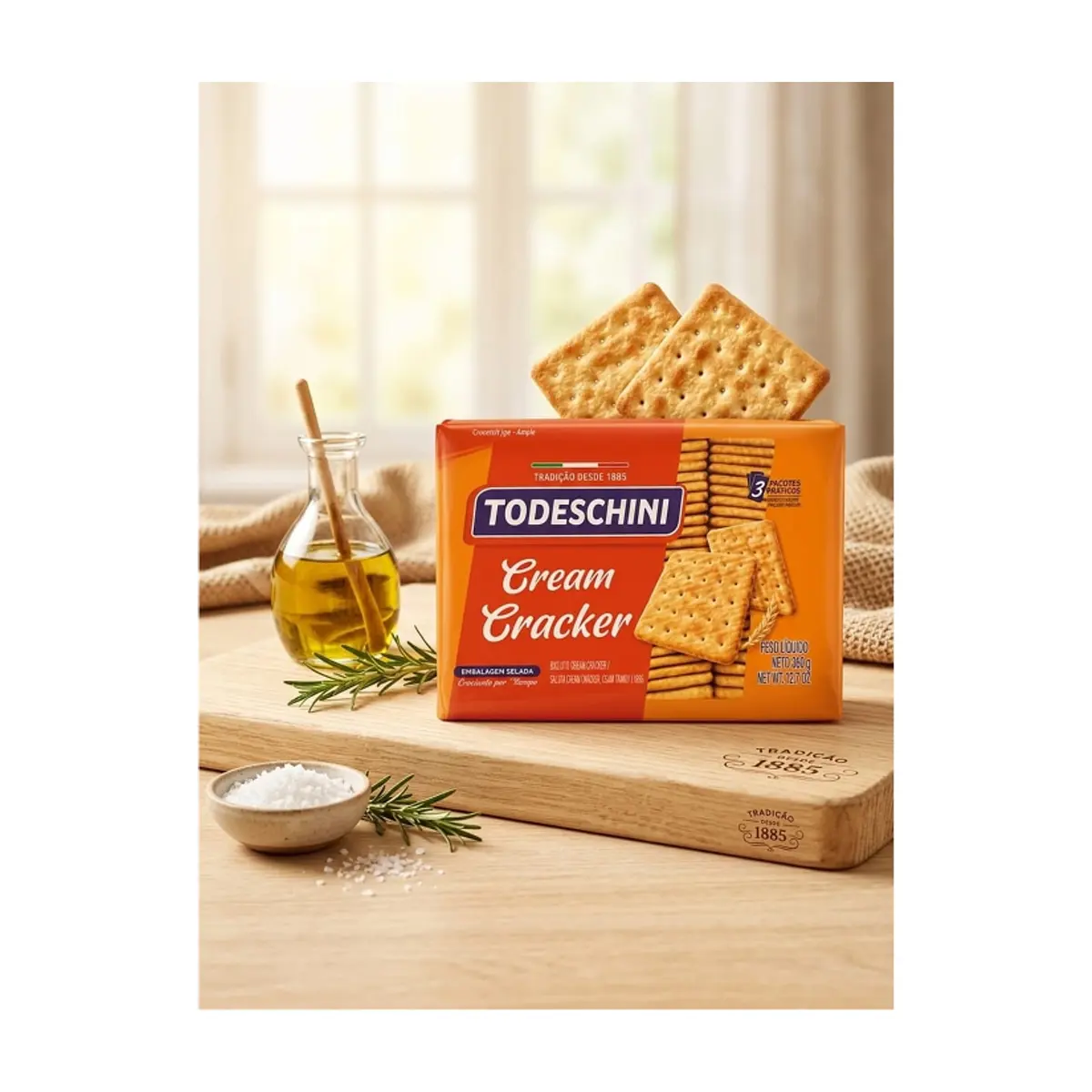 Galletas cream cracker Todeschini (20 x 360 g / 12.7 oz) - Thumbnail 4