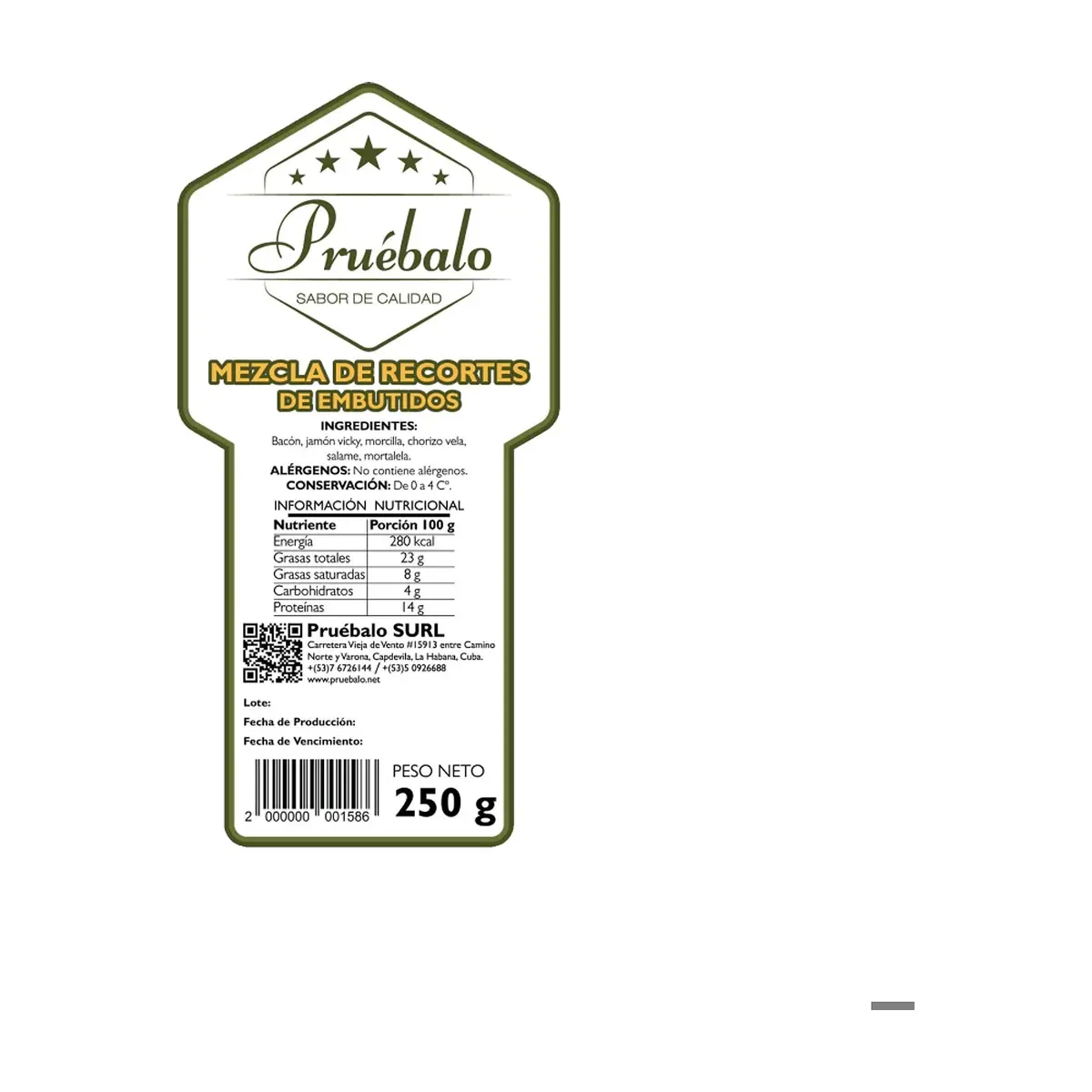 Mezcla de recortes de embutidos Pruébalo (250 g / 8.82 oz) - Miniatura 3