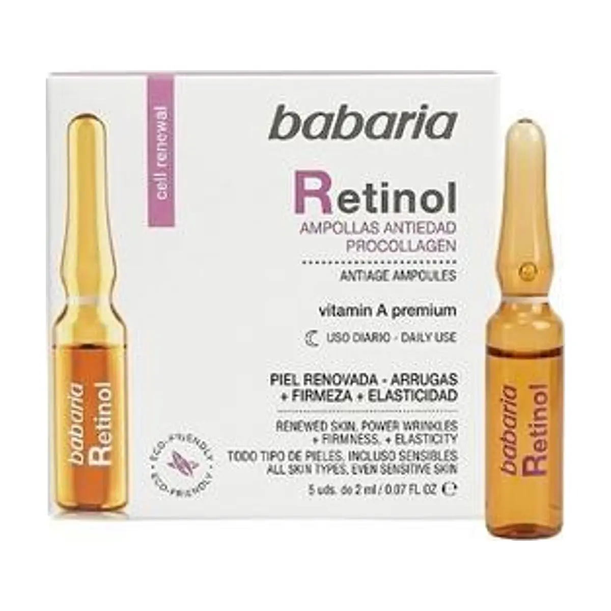 Ampollas Facial Con Retinol (5udx2ml) BABARIA