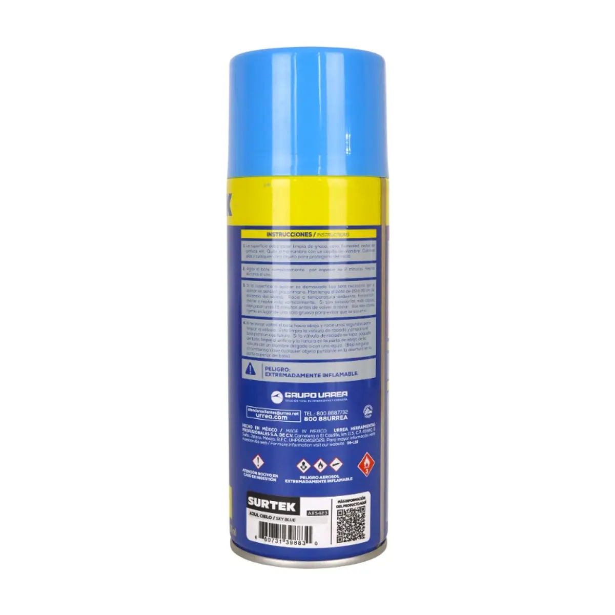 Pintura en aerosol color azul cielo Surtek AES423 (400 ml) - Thumbnail 3