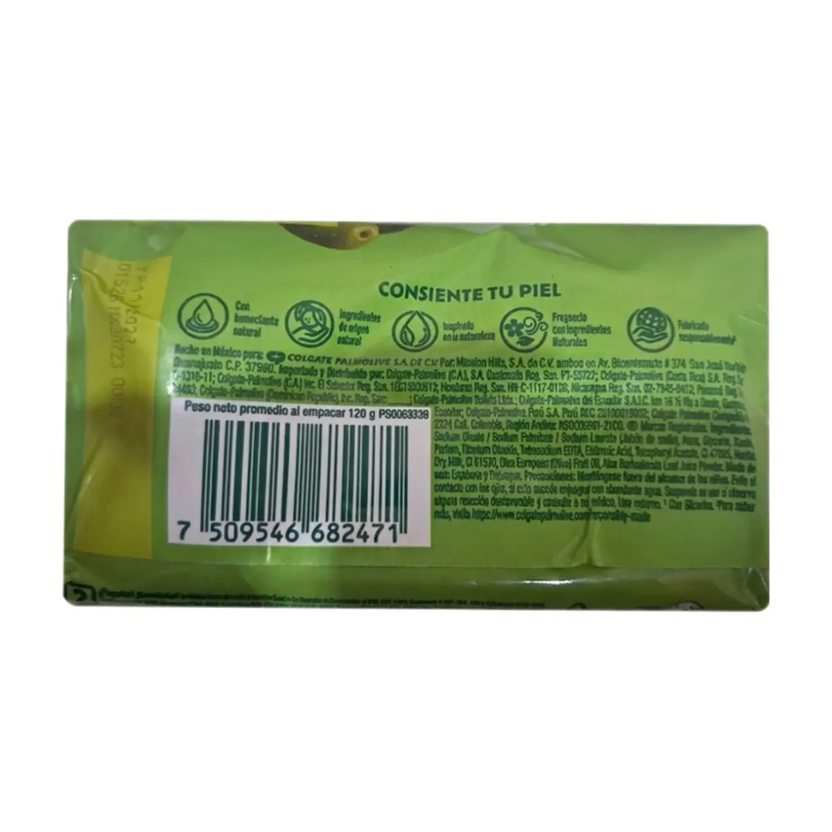 Jabón humectante de oliva y aloe vera Palmolive (120 g / 4.23 oz) - Thumbnail 2