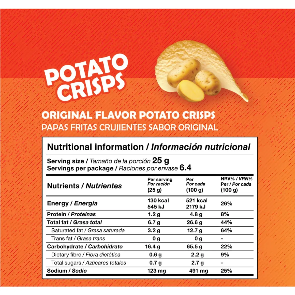 Papas fritas crujientes sabor original YEYA (160 g / 5.64 oz) - Thumbnail 4
