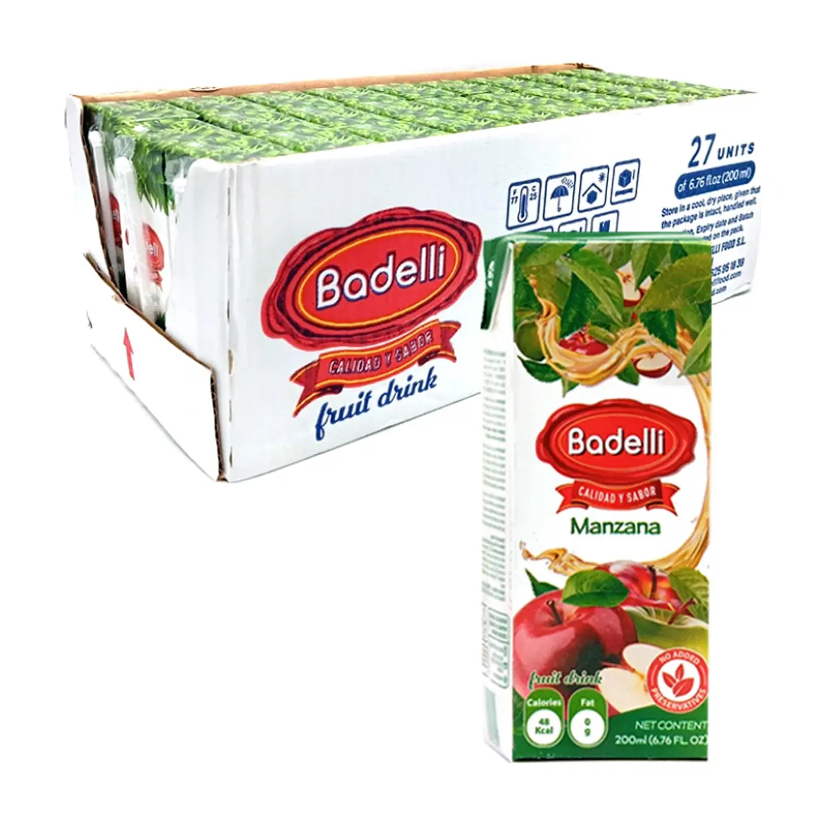 Jugo de manzana Badelli (27 x 200 ml / 6.76 oz fl) - Miniatura 1