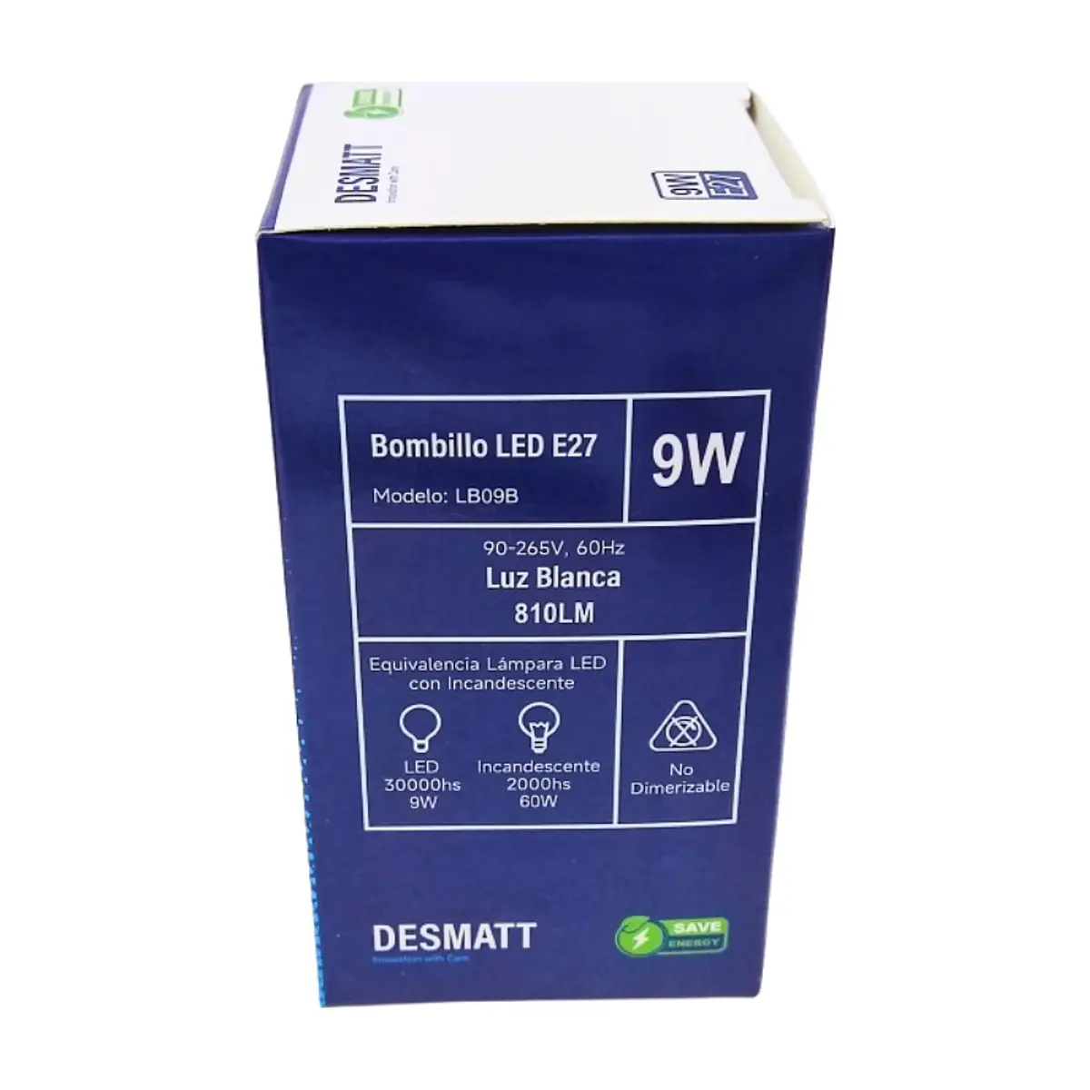 Bombillo LED - 9 W - Desmatt - Thumbnail 4