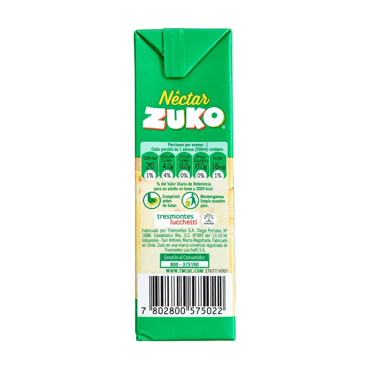 Néctar de piña Zuko (200 ml) - Thumbnail 3