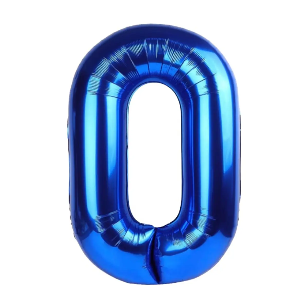 Globo azul número 0 Ballon (16 pulgadas)