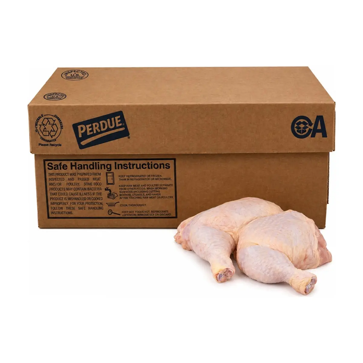 Caja de cuartos traseros de pollo Perdue (18.14 kg / 40 lb) - Imagen 1