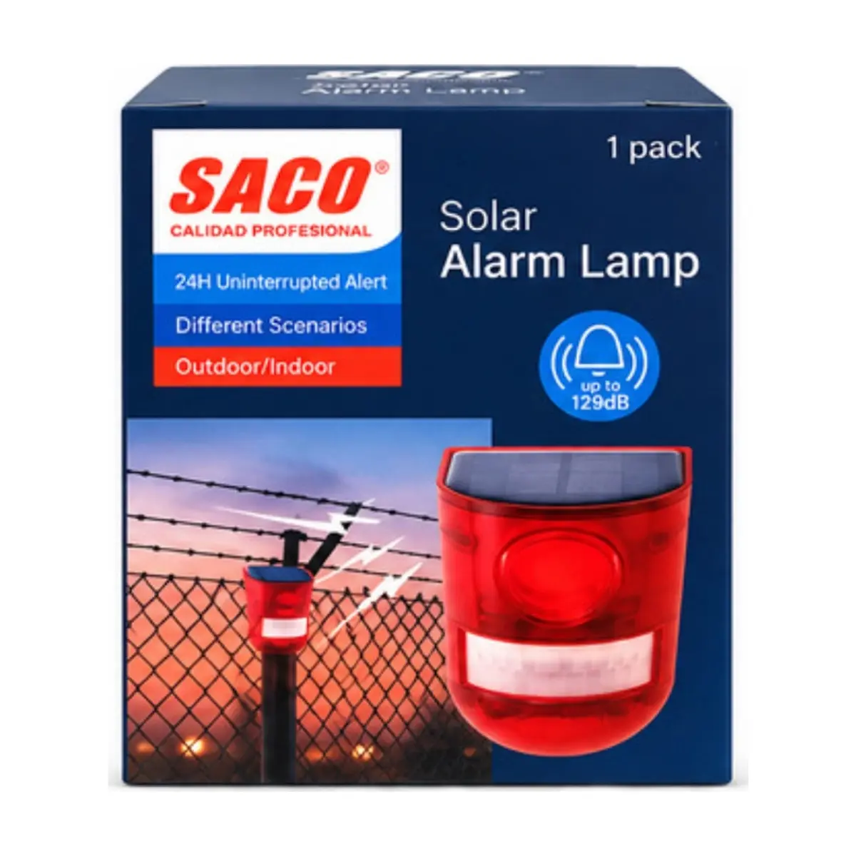Alarma solar de luz y sonido con sensor de movimiento Saco - Miniatura 2