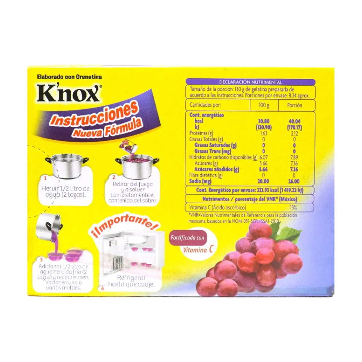 Polvo para preparar gelatina sabor uva Pronto (84 g / 2.96 oz) - Thumbnail 5