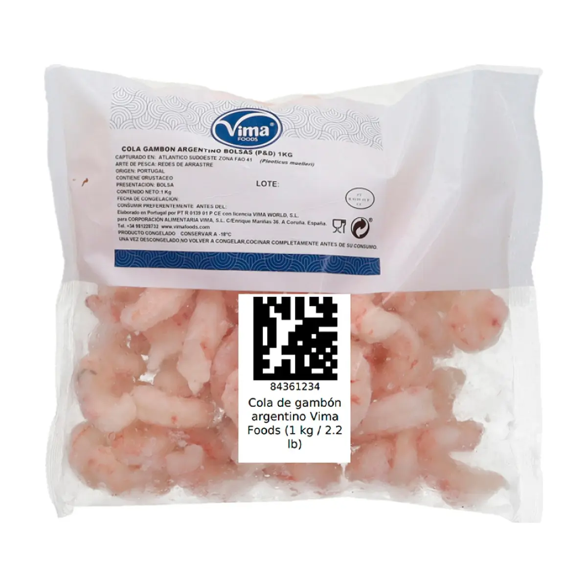 Cola de gambón argentino Vima Foods (1 kg / 2.2 lb)
