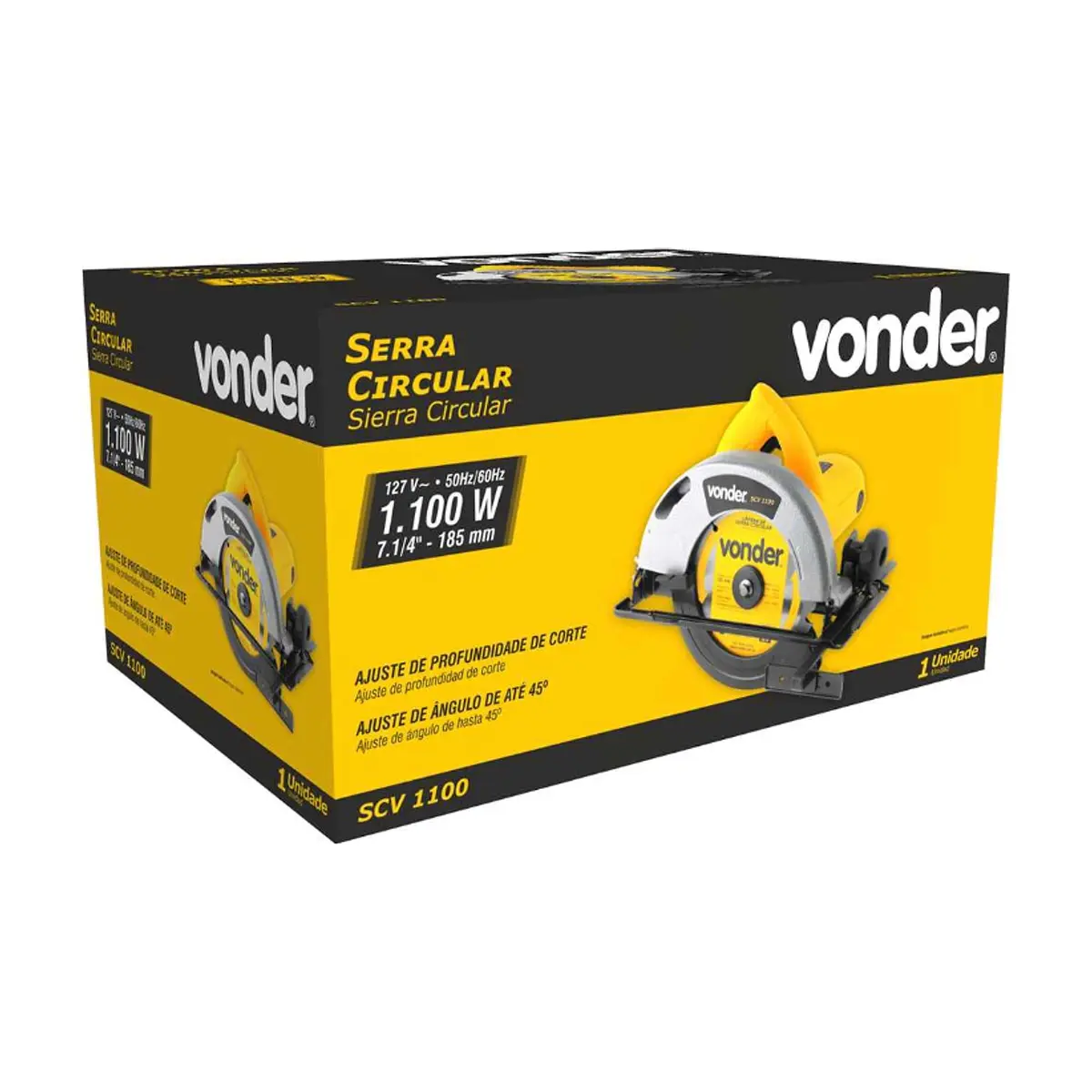 Sierra circular de 7 1/4" 127 V Vonder SCV1100 - Thumbnail 2