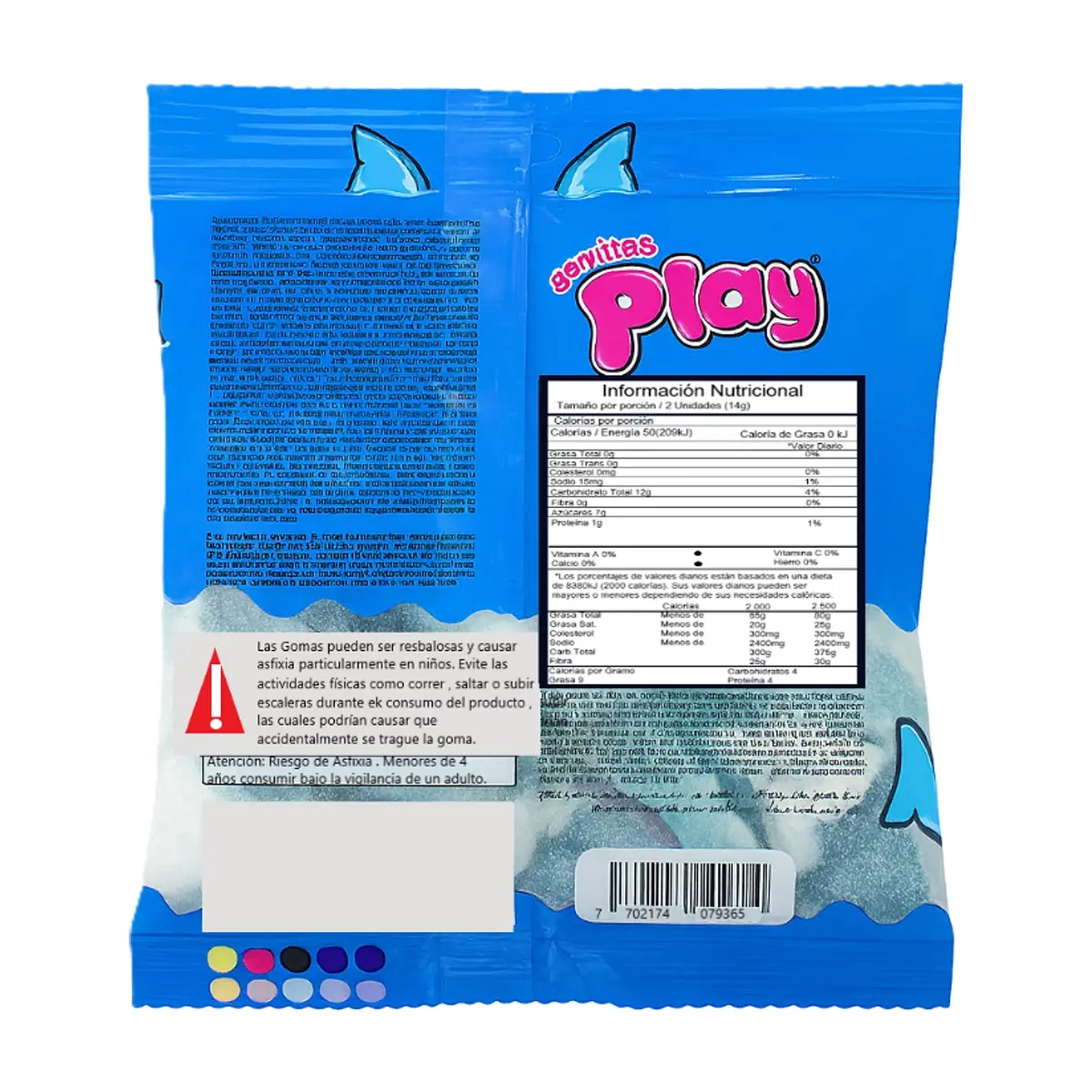 Gomas de Gelatina sabores surtidos a frambuesa y fresa Play (55 g / 1.94 oz) - Thumbnail 2