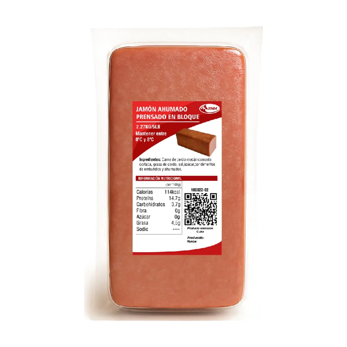 Jamón ahumado prensado en bloque Jimm (2.27 kg / 5 lb)