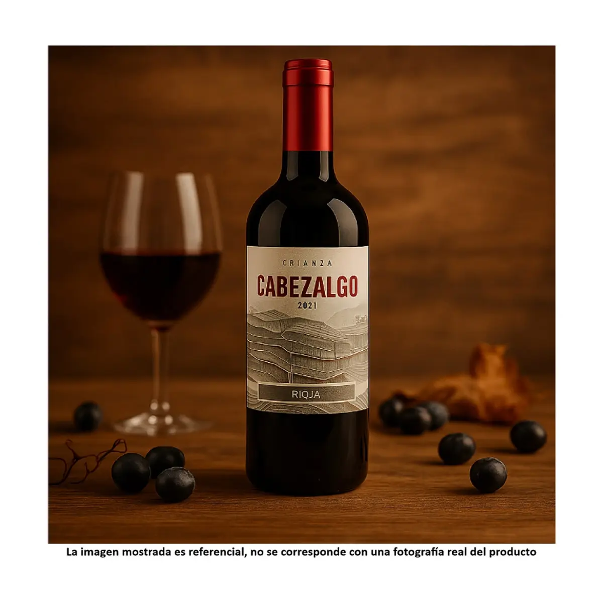 Vino tinto rioja crianza Cabezalgo (750 ml) - Thumbnail 2