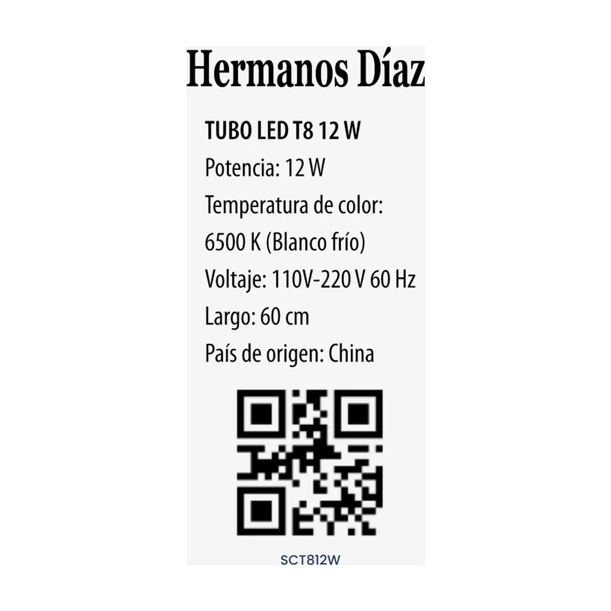 Tubo LED T8 12 W Hermanos Díaz - Miniatura 4