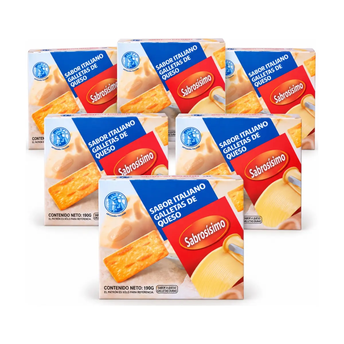 Combo Galletas de queso Sabrosísimo (6 x 190 g / 6.70 oz)
