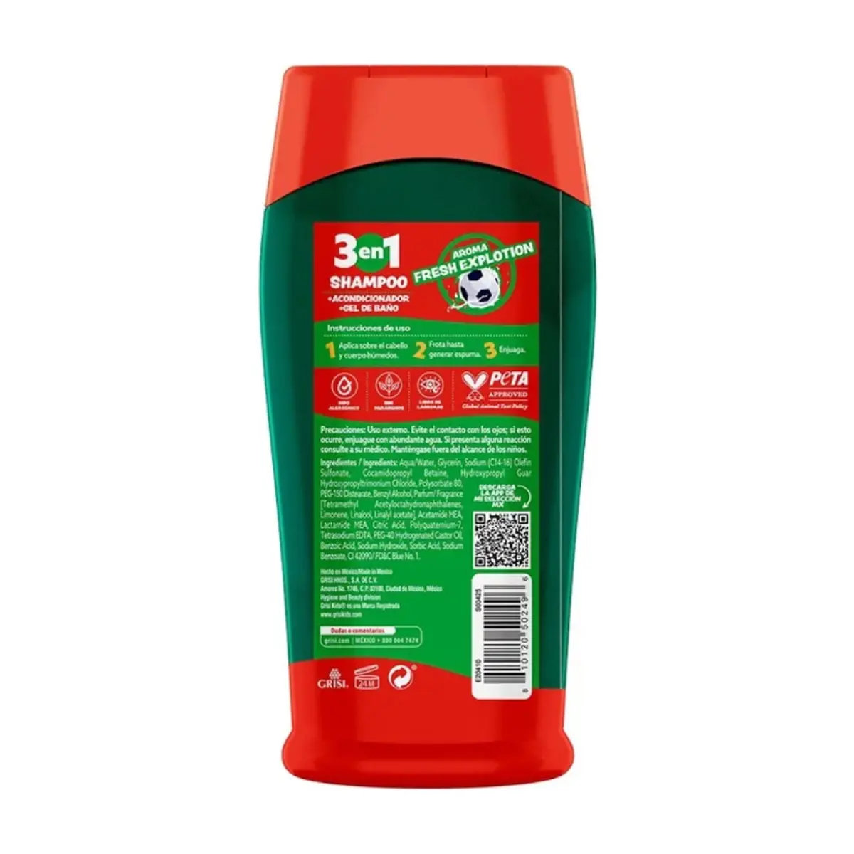 Champú infantil 3 en 1 FIFA 2026 Grisi Kids (300 ml) - Thumbnail 2