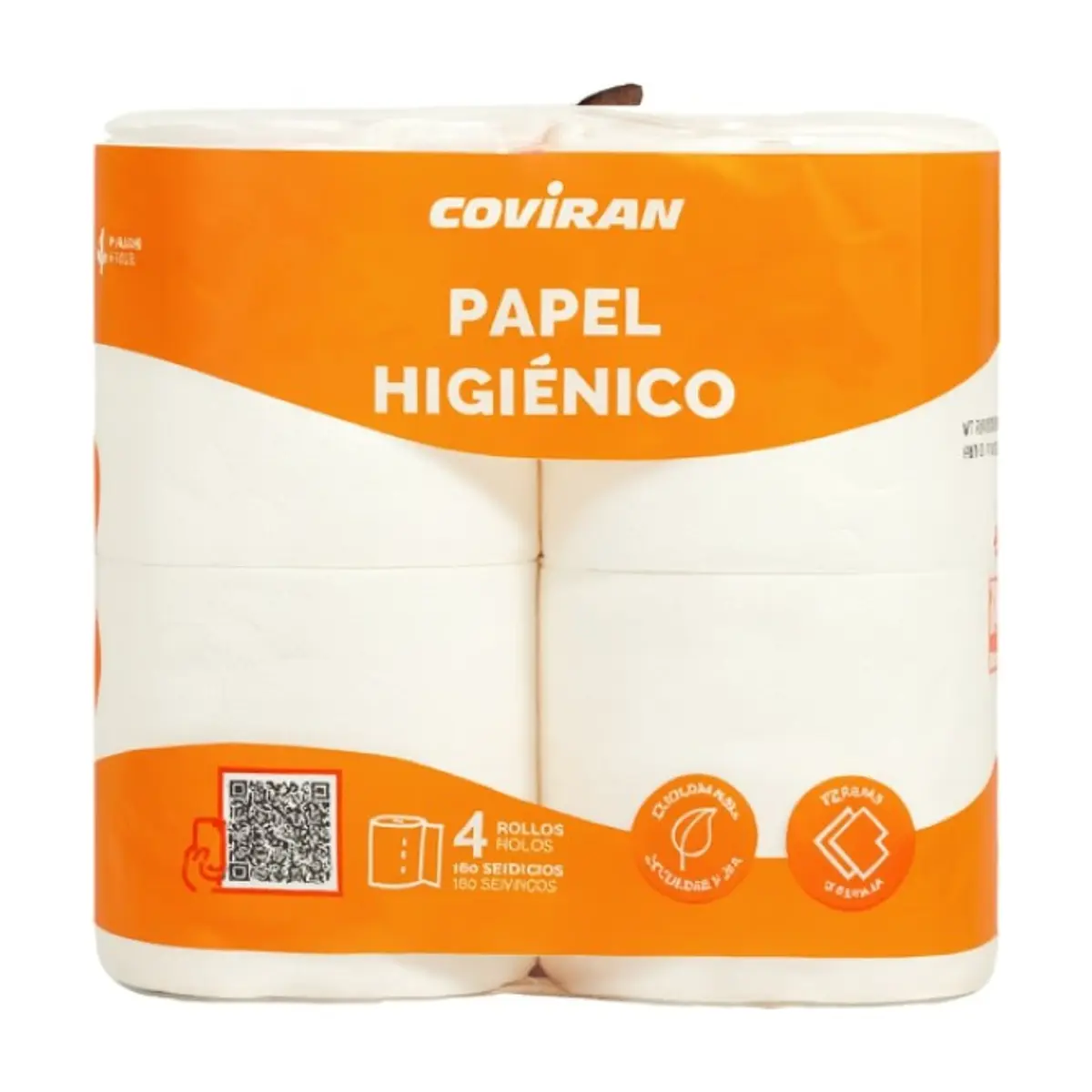 Papel Higiénico Dos Capas Blanco (4u) COVIRAN