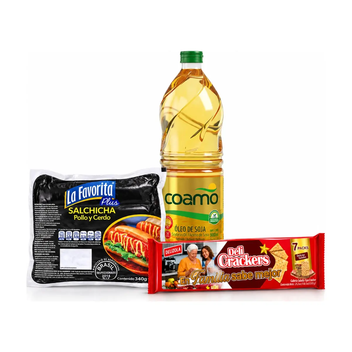 Galletas saladas + Aceite + Salchicha - Imagen 1