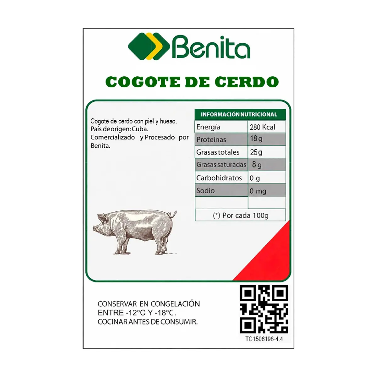 Cogote de cerdo Benita (2 kg / 4.4 lb) - Miniatura 4