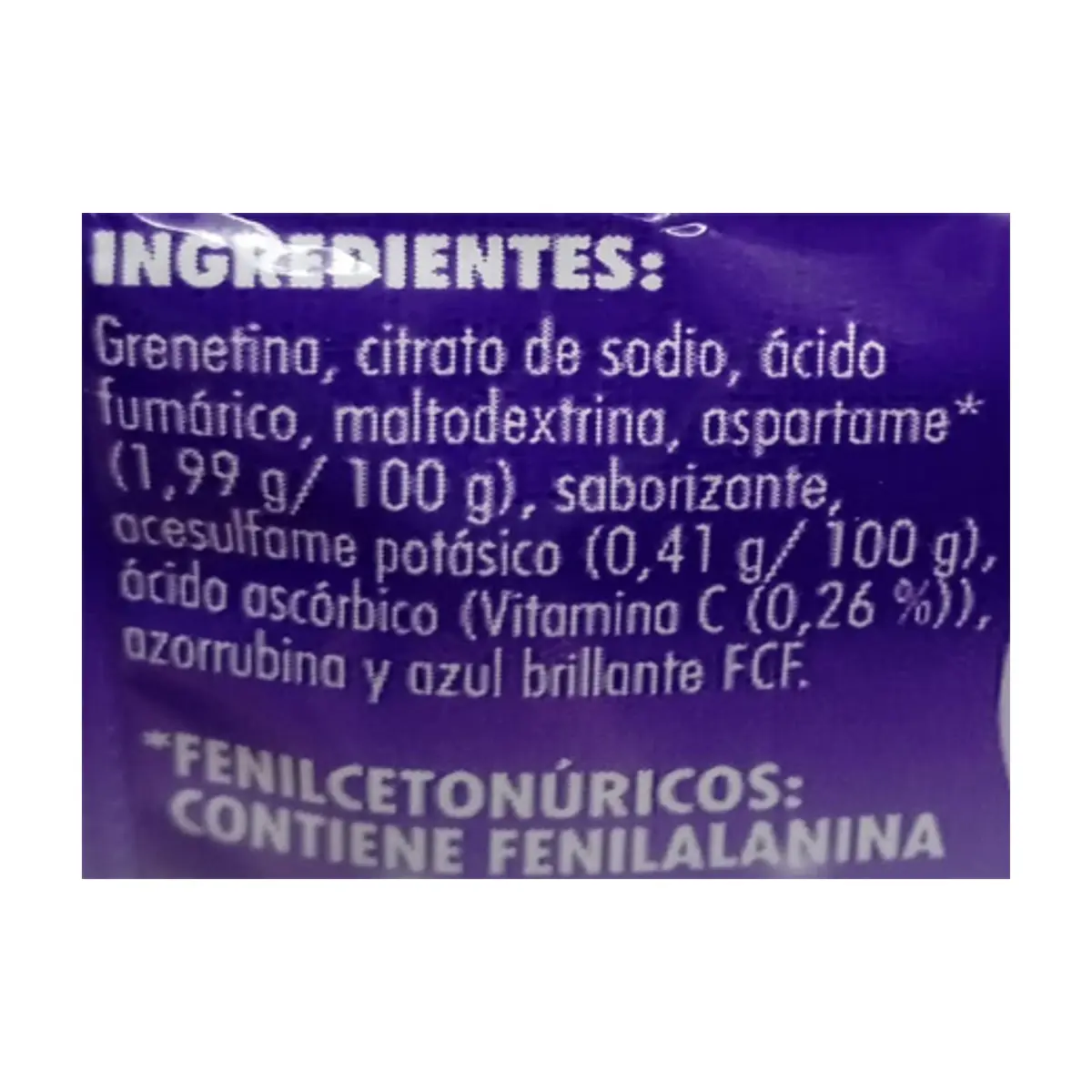Gelatina sin azúcar fortificada con vitamina C sabor uva Jell-O (25 g) - Thumbnail 3