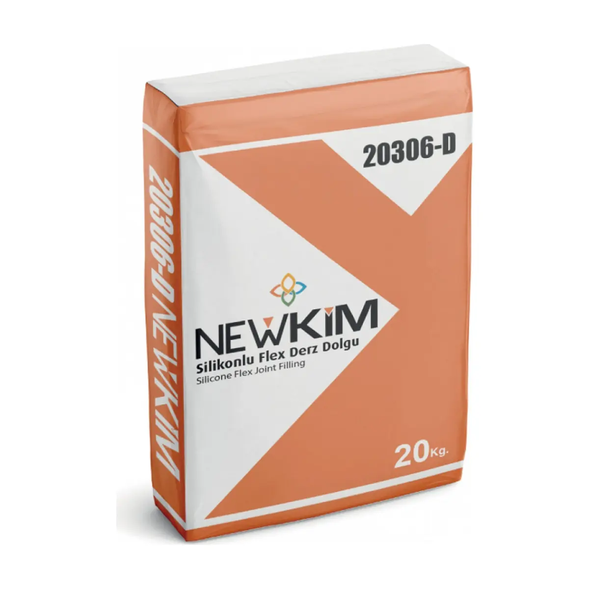 Mortero a base de cemento y silicona color blanco para juntas flexibles de 1 a 6 mm Newkim (20 kg / 44 lb)