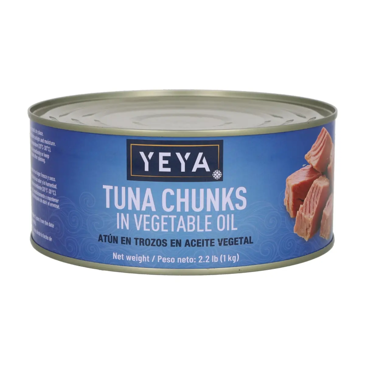 Atún en trozos en aceite vegetal YEYA (1 kg / 2.2 lb)