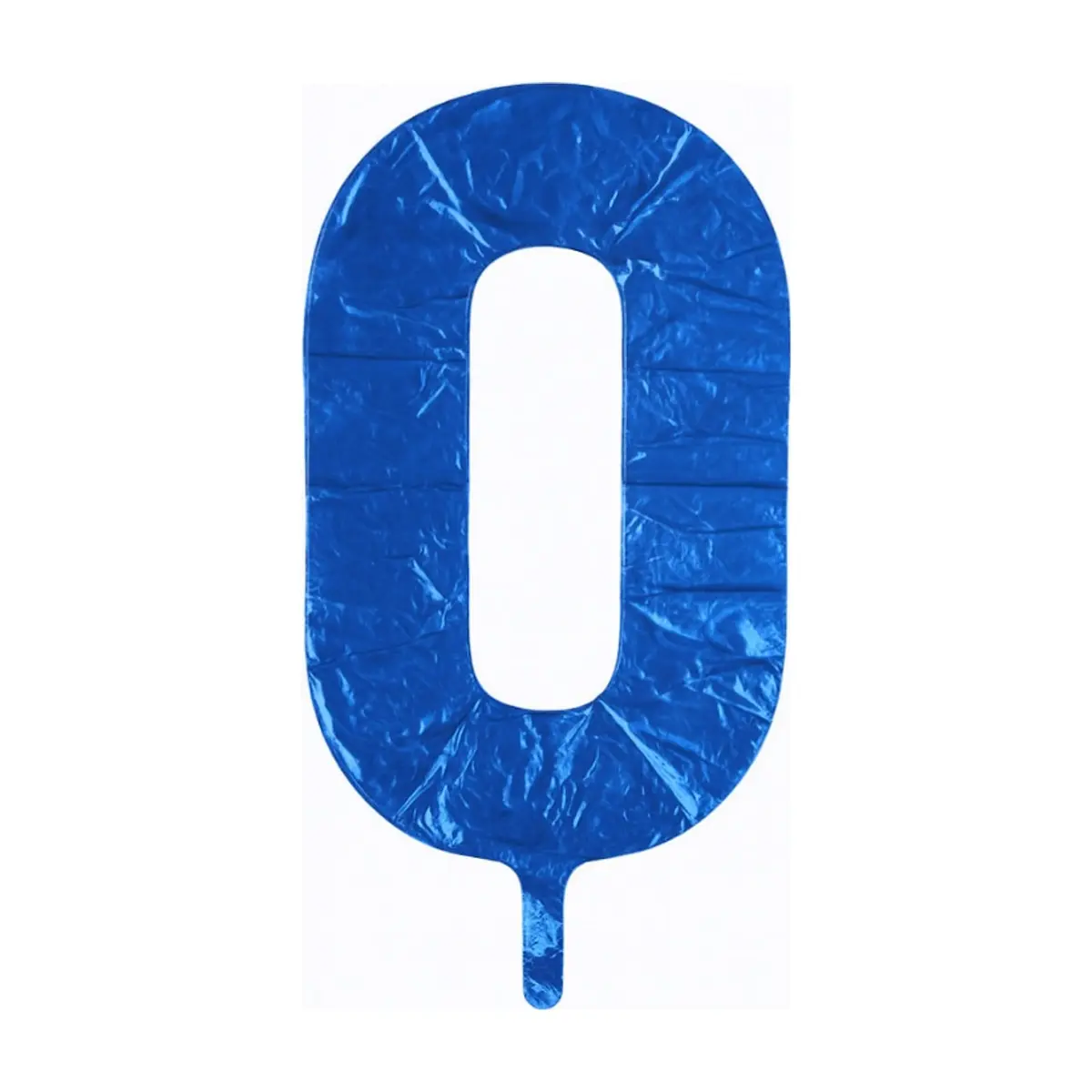 Globo azul número 0 Ballon (16 pulgadas) - Thumbnail 3