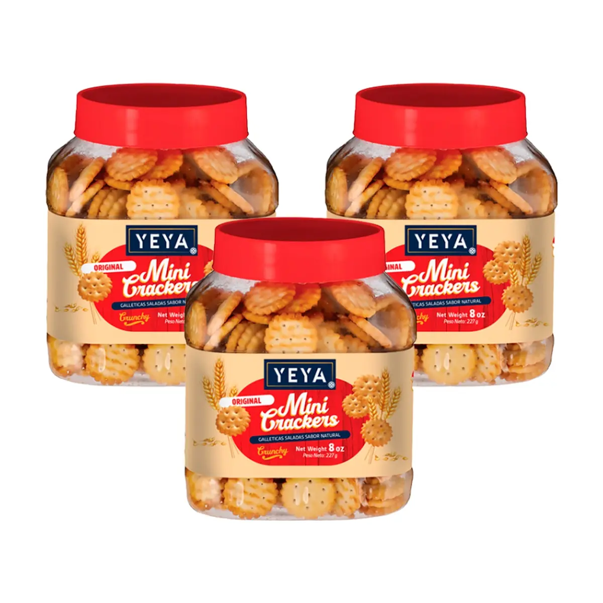 Galleticas saladas sabor original YEYA (3 x  227 g )