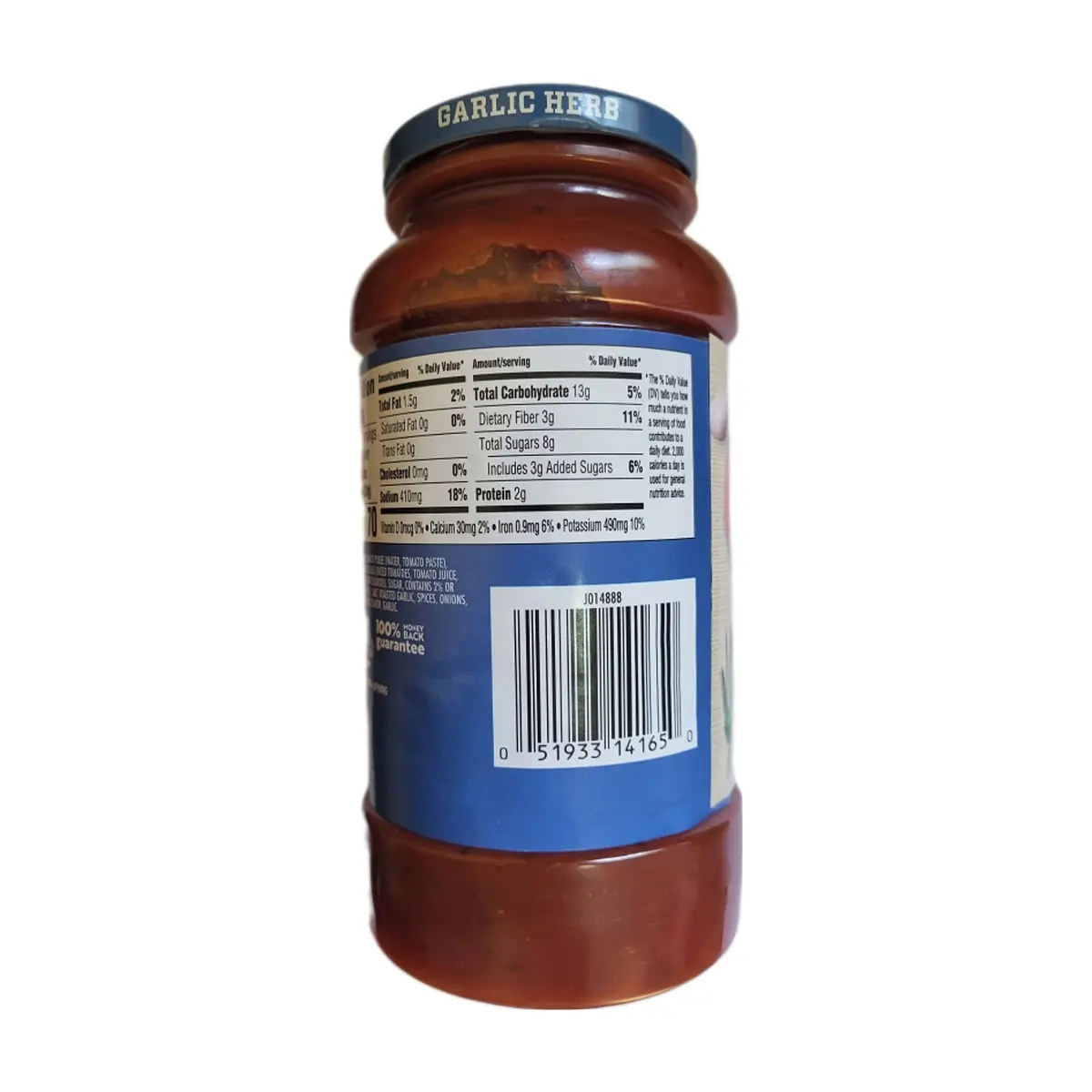 Salsa para pasta con ajo y hierbas Mantia's (680 g / 1.49 lb) - Thumbnail 3