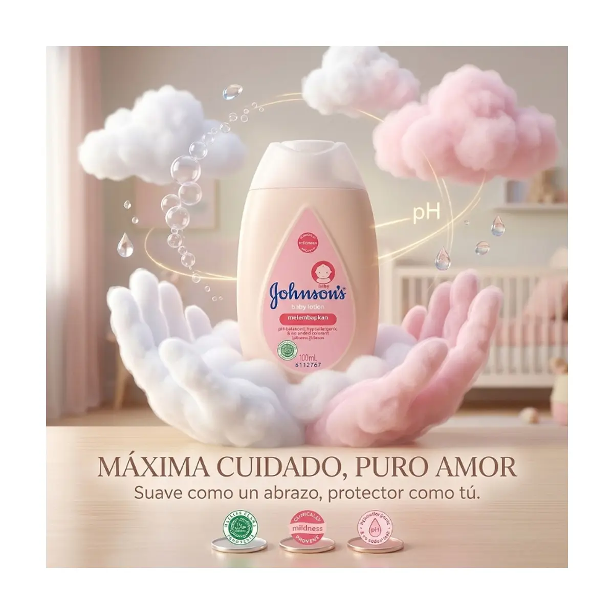 Loción de bebé Johnson's (100 ml) - Thumbnail 4