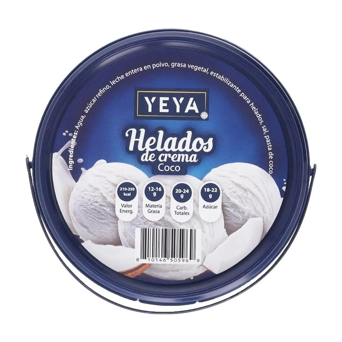 Helado de crema sabor a coco YEYA (500 ml) - Thumbnail 3