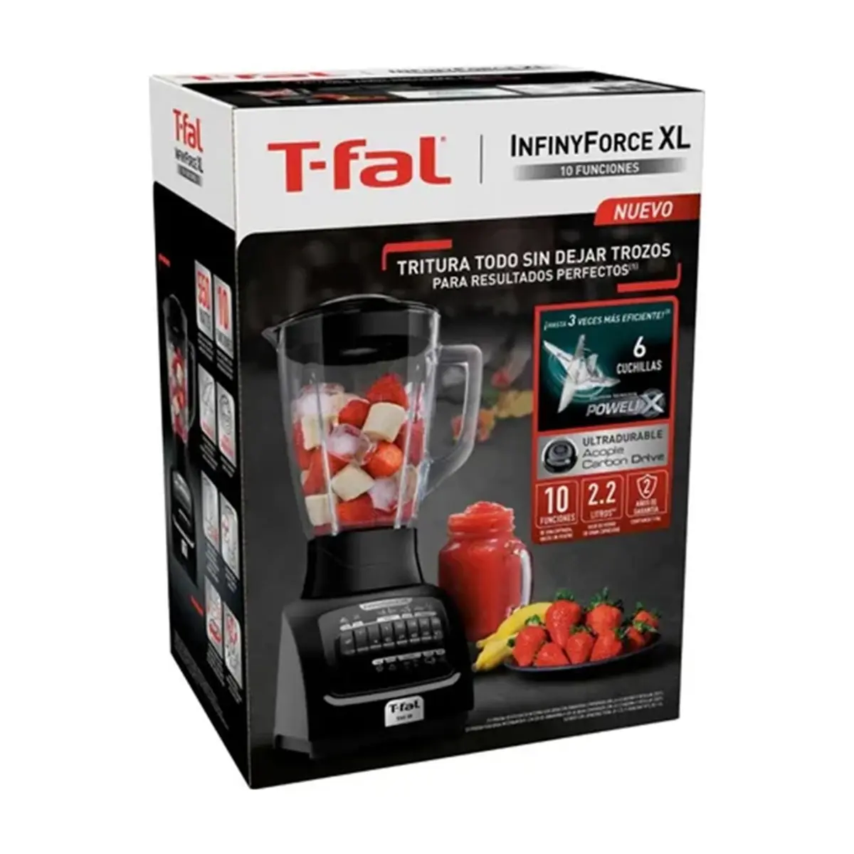 Licuadora negra 550 W T-fal InfinyForceXL LN8208MX - Thumbnail 4