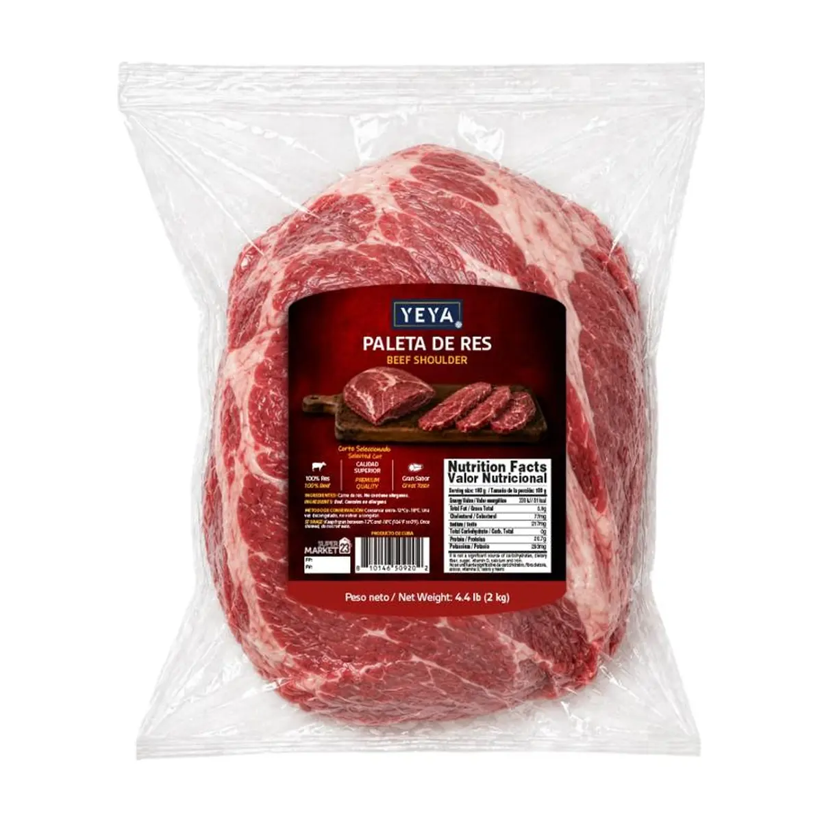 Paleta de res YEYA (2 kg / 4.4 lb) - Miniatura 1