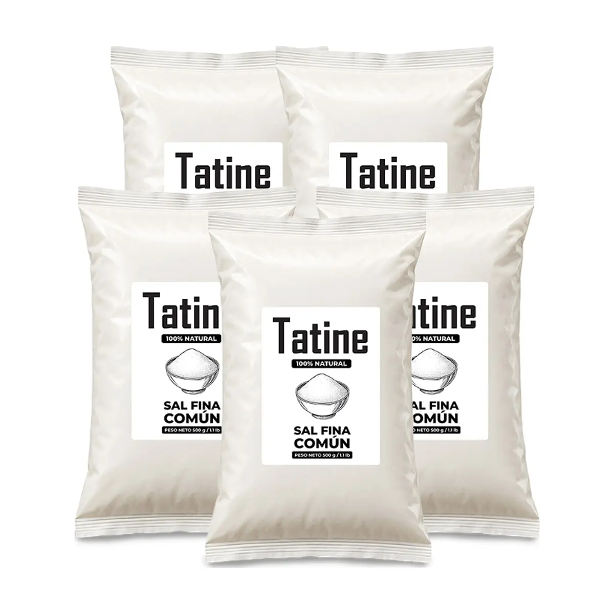 Sal fina común Tatine (5 x 500 g / 1.1 lb)