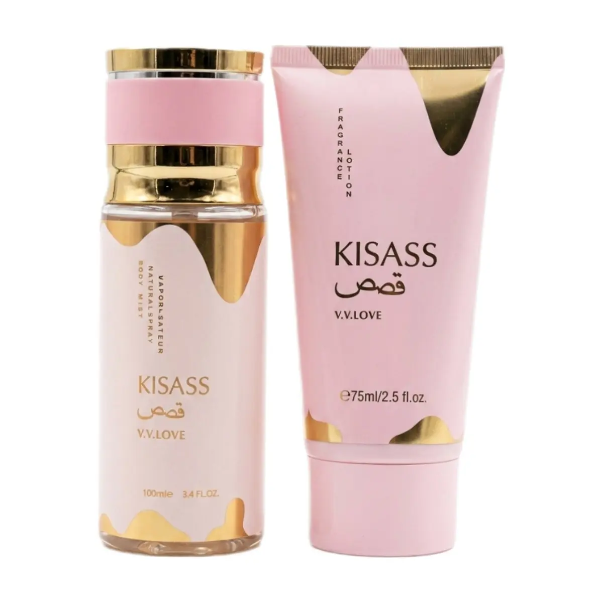 Kit de colonia y crema para mujer mujer Kisass Mist V.V.Love