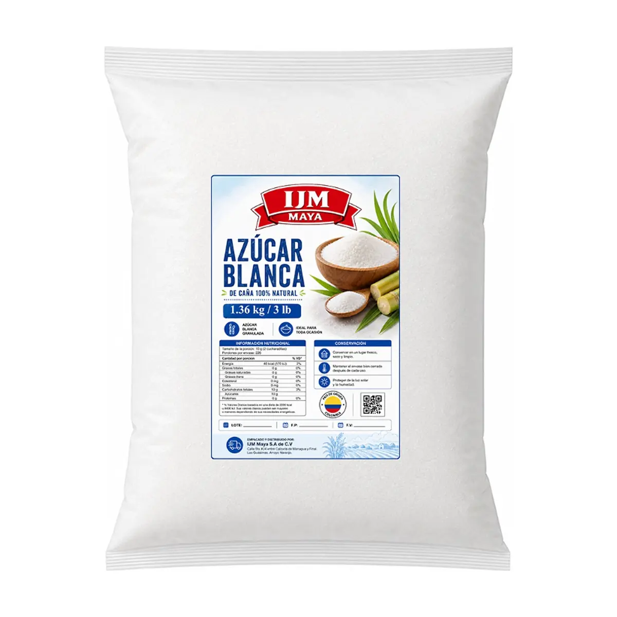 Azúcar blanca IJM Maya (1.36 kg / 3 lb) - Thumbnail 5