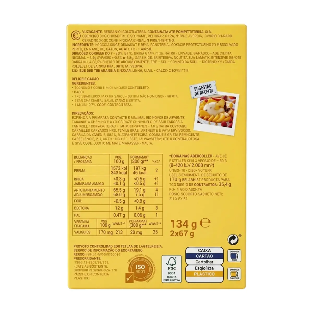 Gelatina en polvo sabor mango y maracuyá Continente (2 x 67 g / 2.36 oz) - Thumbnail 2