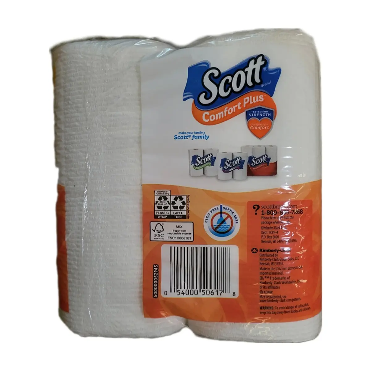 Papel sanitario doméstico Scott Brand (4 U) - Thumbnail 2