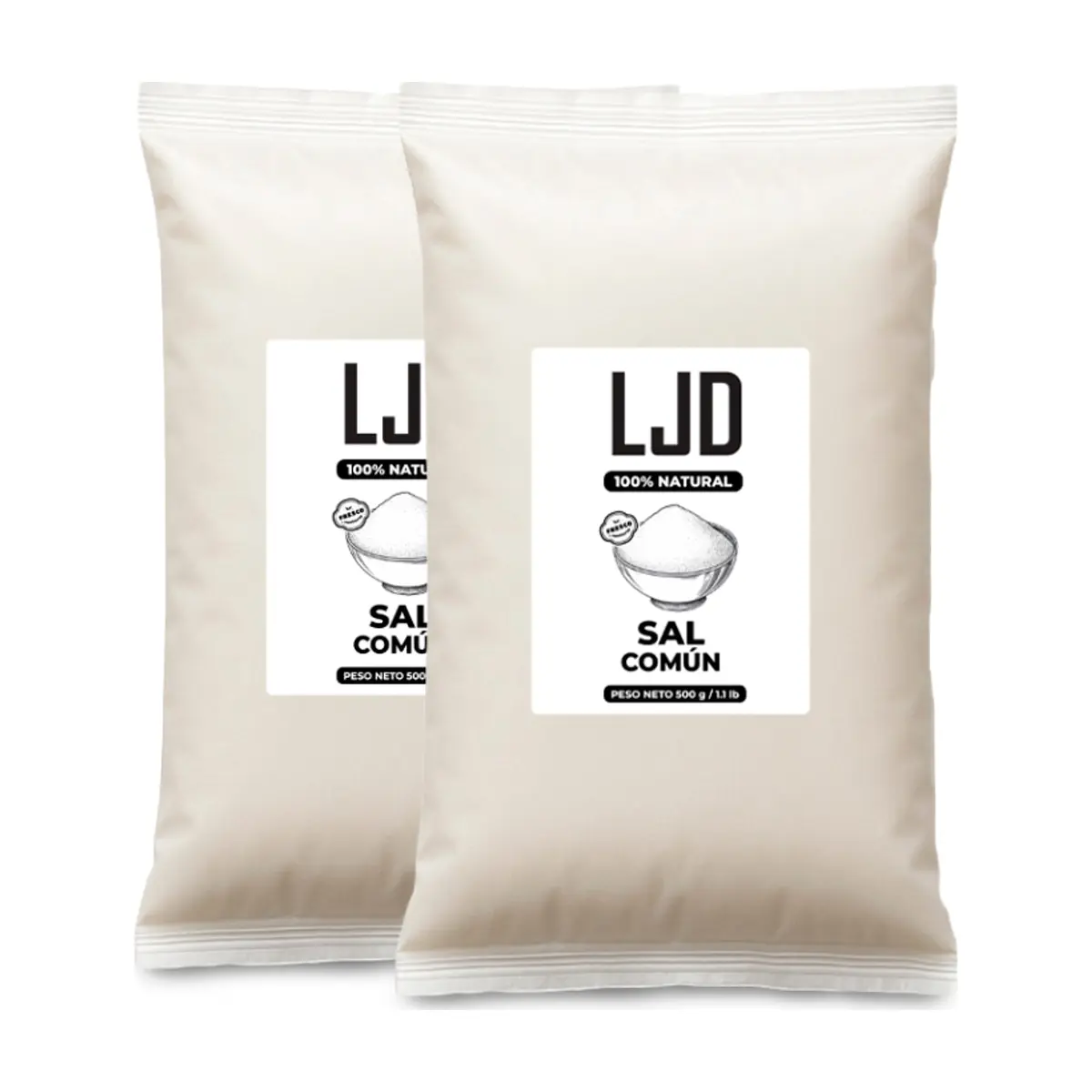 Sal común LJD (2 x 500 g / 1.1 lb)