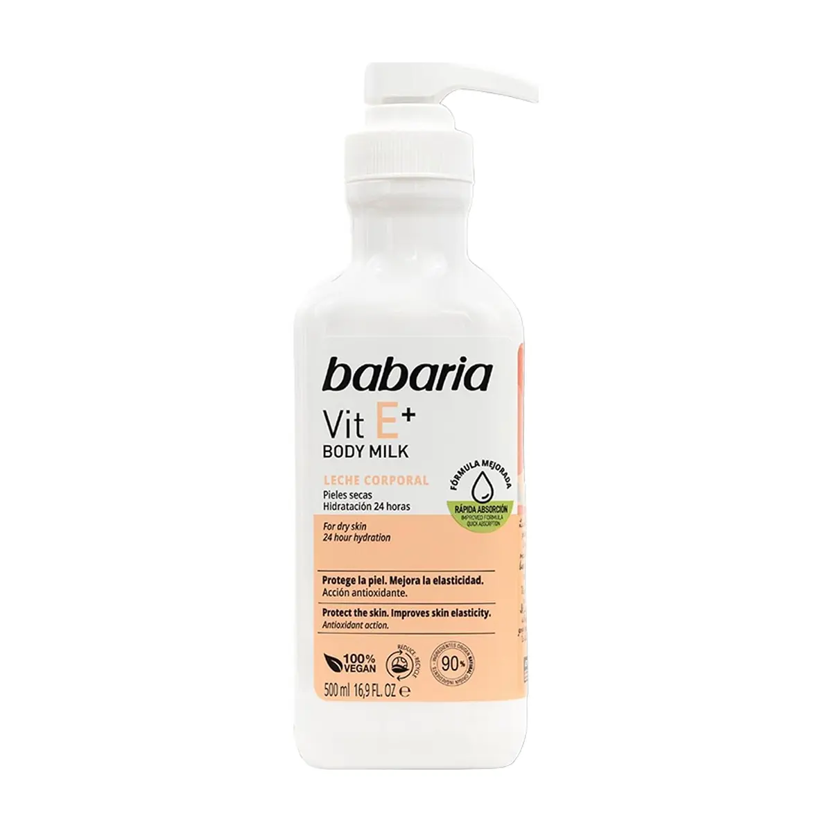 Leche corporal con vitamina E Babaria (500 ml)
