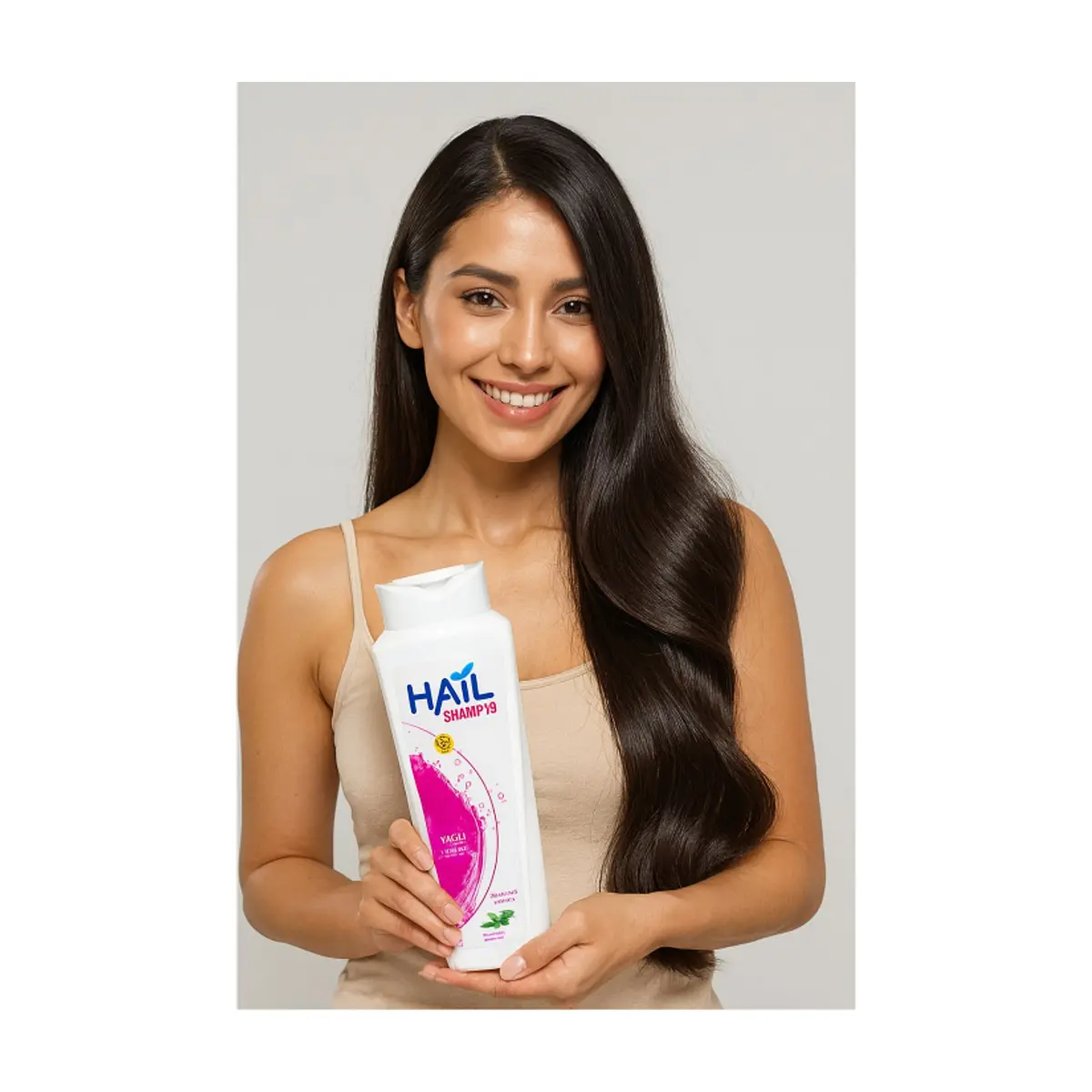 Champú de té verde y aloe vera para cabello graso Hail (600 ml) - Thumbnail 4