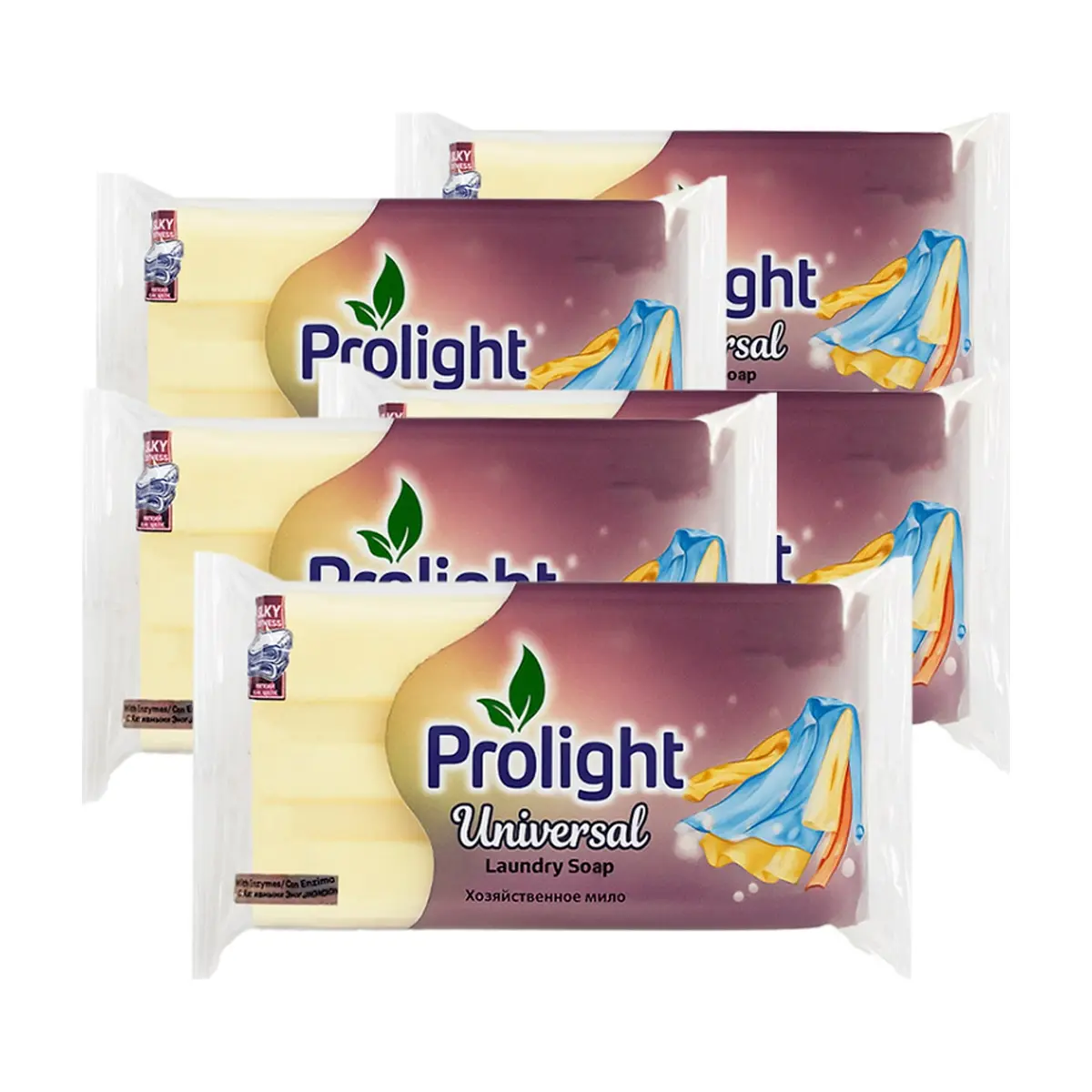 Jabón de lavar con enzimas Prolight (5 x 200 g / 7.05 oz)
