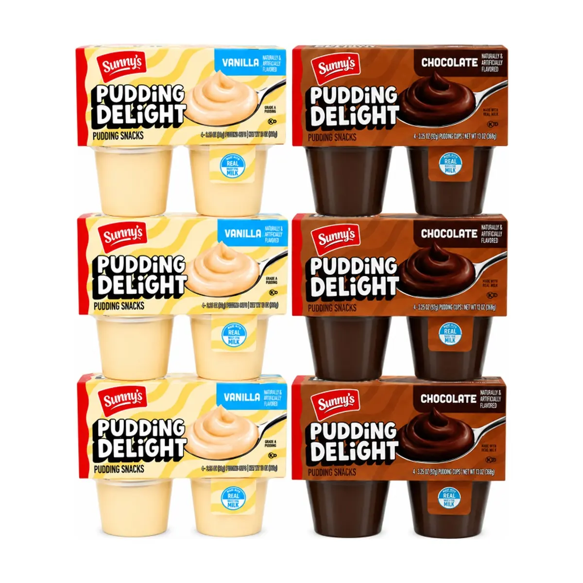 Natillas de chocolate y vainilla (24 x 92 g / 3.25 oz) - Miniatura 1