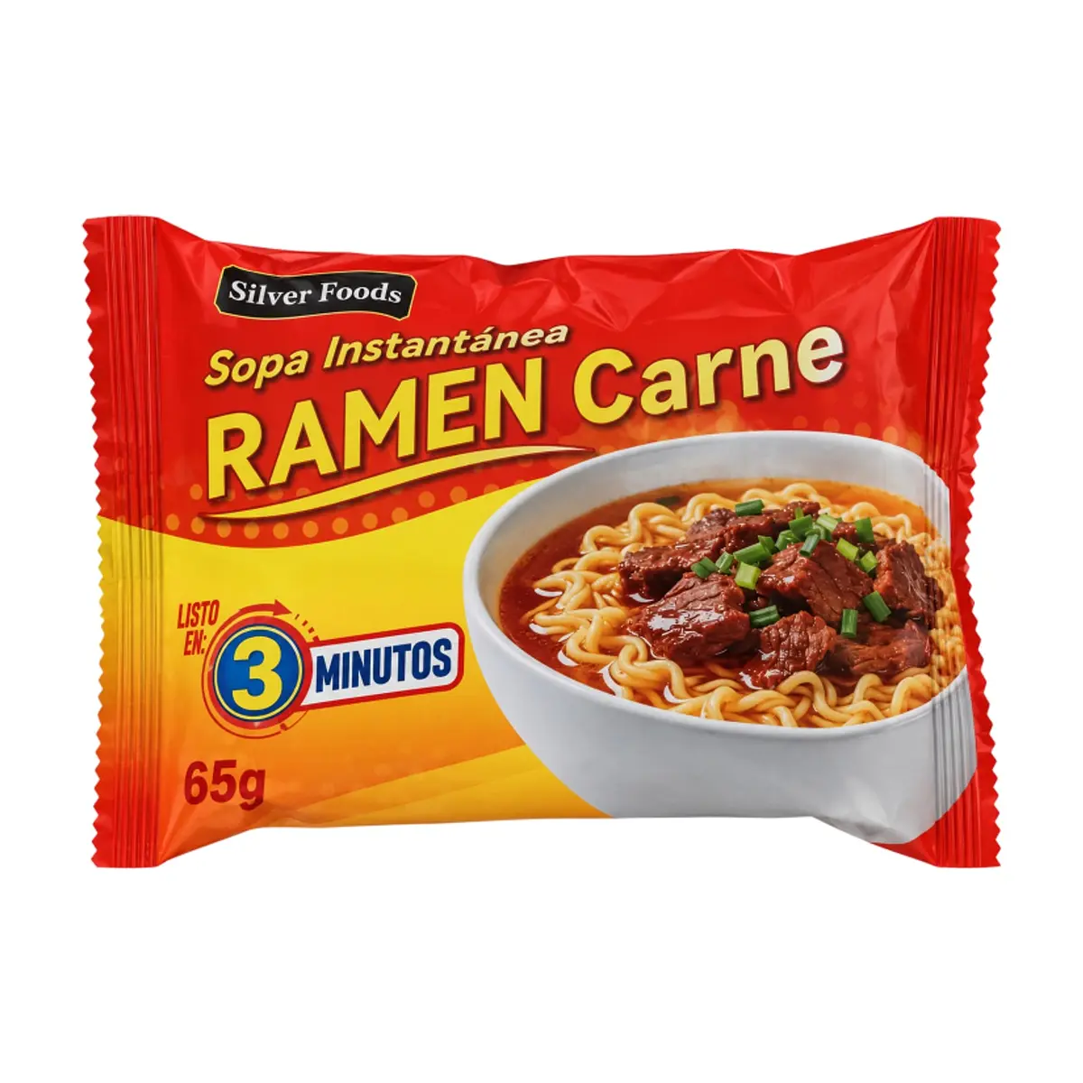 Sopa instantánea de carne Silver Foods (65g / 2.3oz) - Miniatura 1