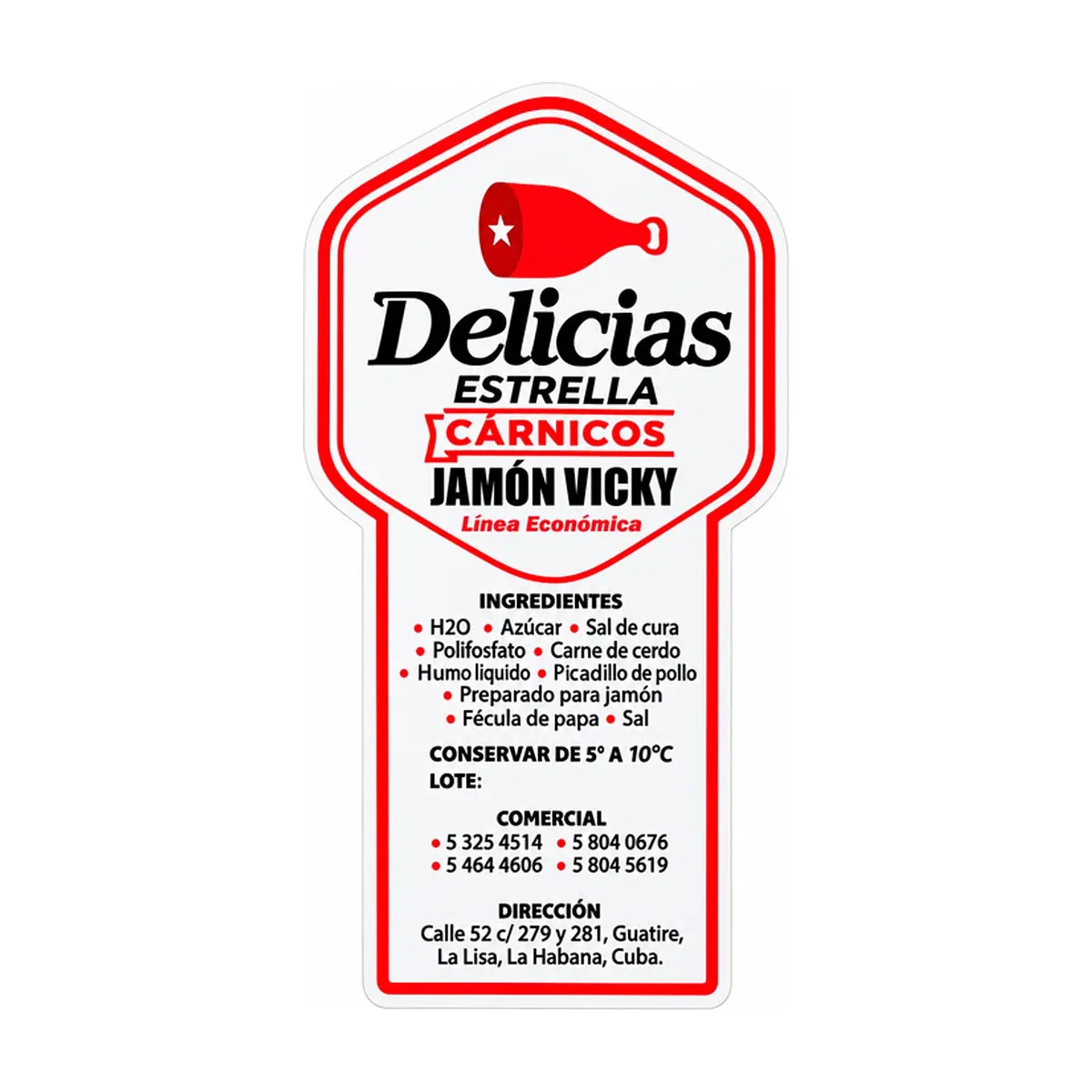 Jamón Vicky línea económica Delicias Estrella (420 g / 14.81 oz) - Thumbnail 3