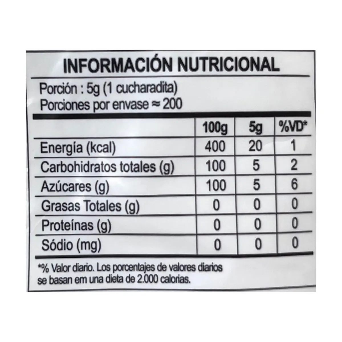 Azúcar blanca cristal Gran Sabor (1 kg / 2.2 lb) - Thumbnail 3