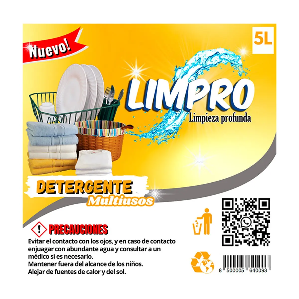 Detergente multiusos Limpro (5 L) - Miniatura 3